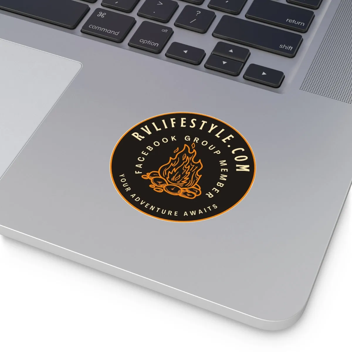 Official RV Lifestyle Round Vinyl Sticker