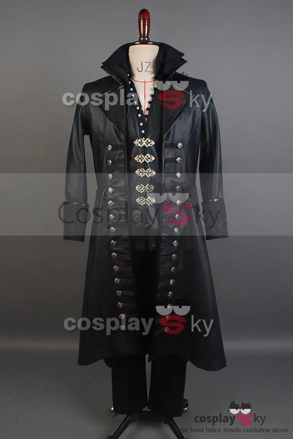 Once Upon A Time Captain Hook Halloween Carnival Suit Cosplay Costume