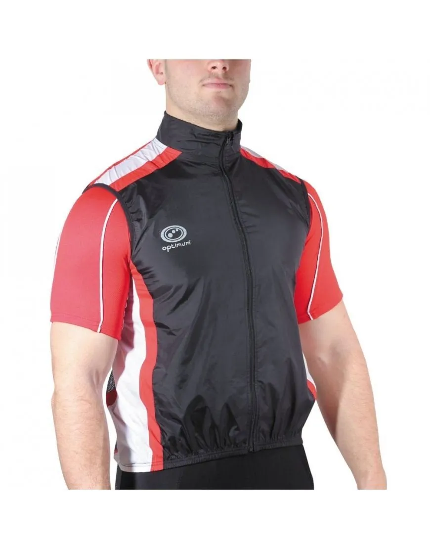 Optimum Sports Cycling Gilet Hawkley Lightweight Windproof Reflective Jacket