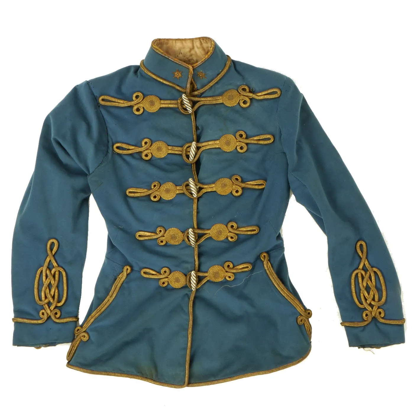 Original Austro-Hungarian Empire Pre-WWI Hussars Officer Atilla Dress Jacket - Named with 1901 Dated Vienna Tailor Label