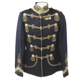 Original Imperial German WWI 12th Hussars Atilla Dress Jacket with Medal Ribbon Bar