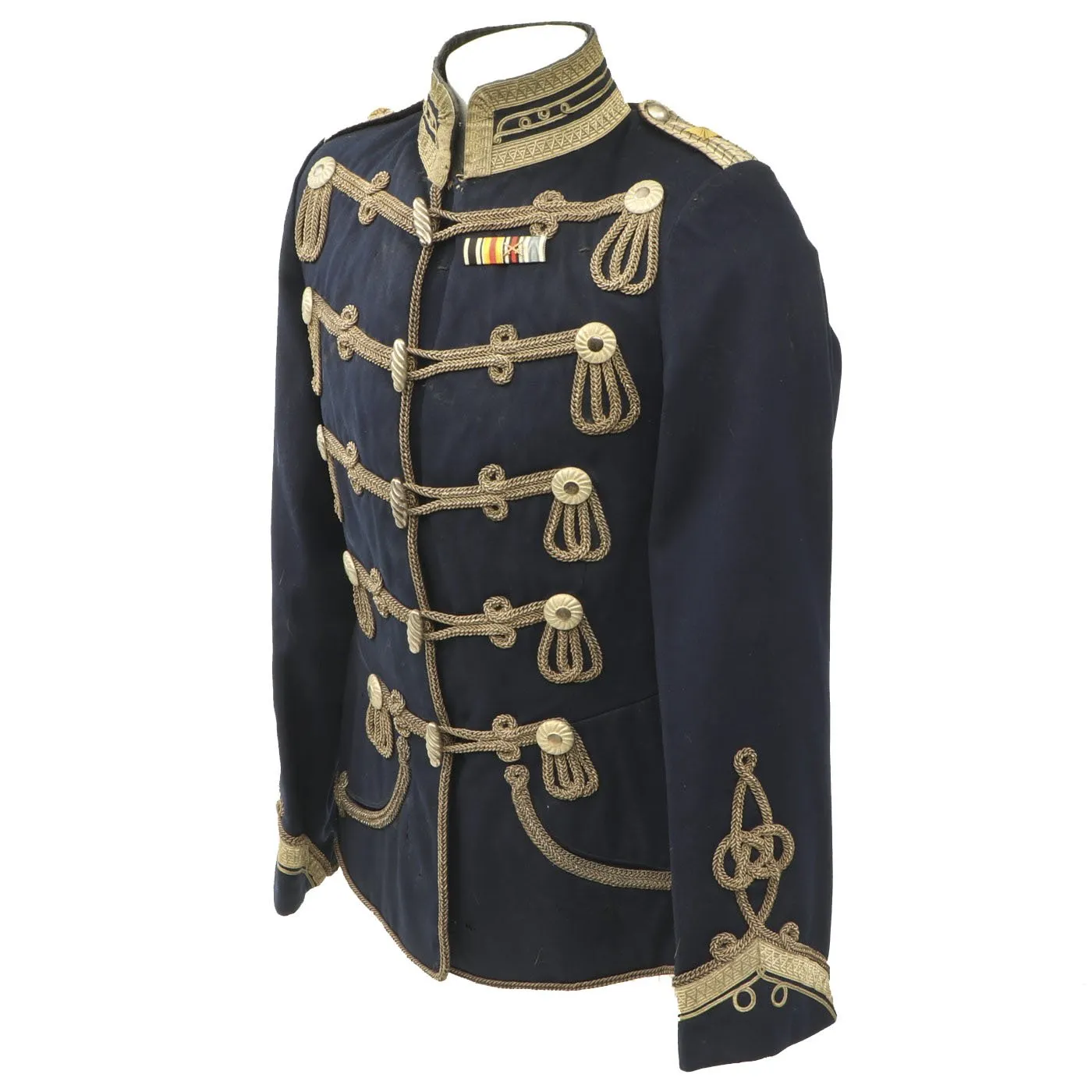 Original Imperial German WWI 12th Hussars Atilla Dress Jacket with Medal Ribbon Bar