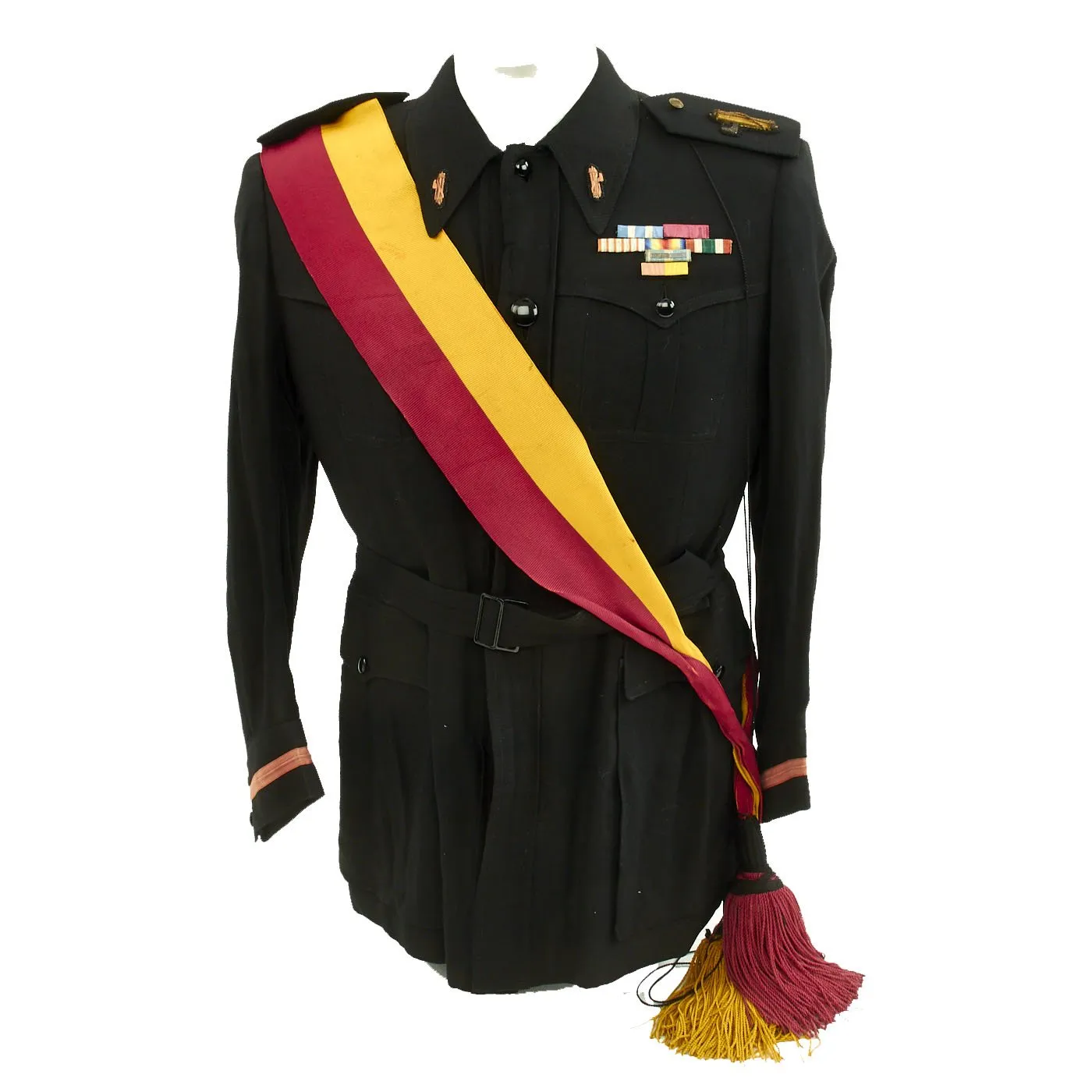 Original Italian WWII MVSN Black Shirt Officer Uniform