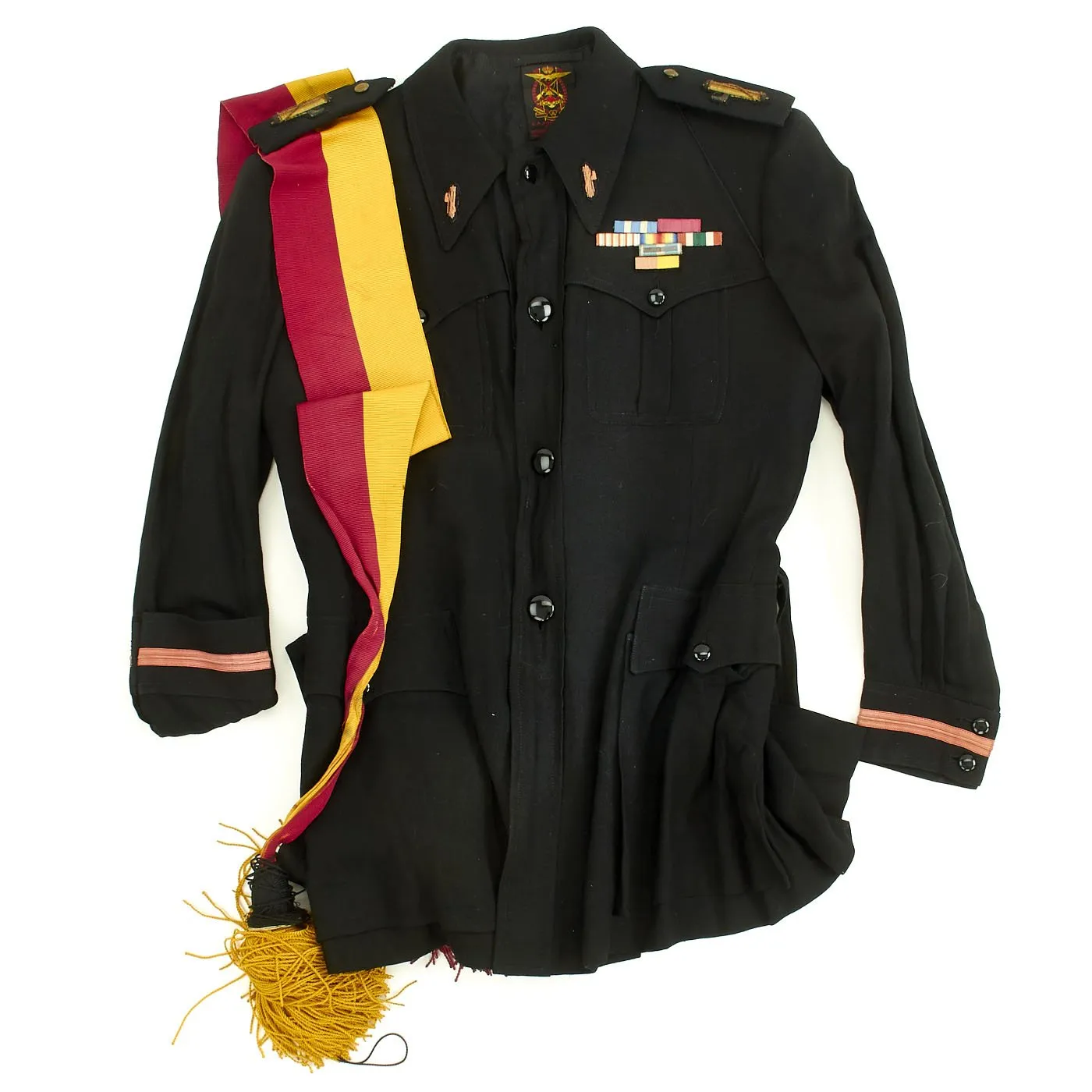 Original Italian WWII MVSN Black Shirt Officer Uniform