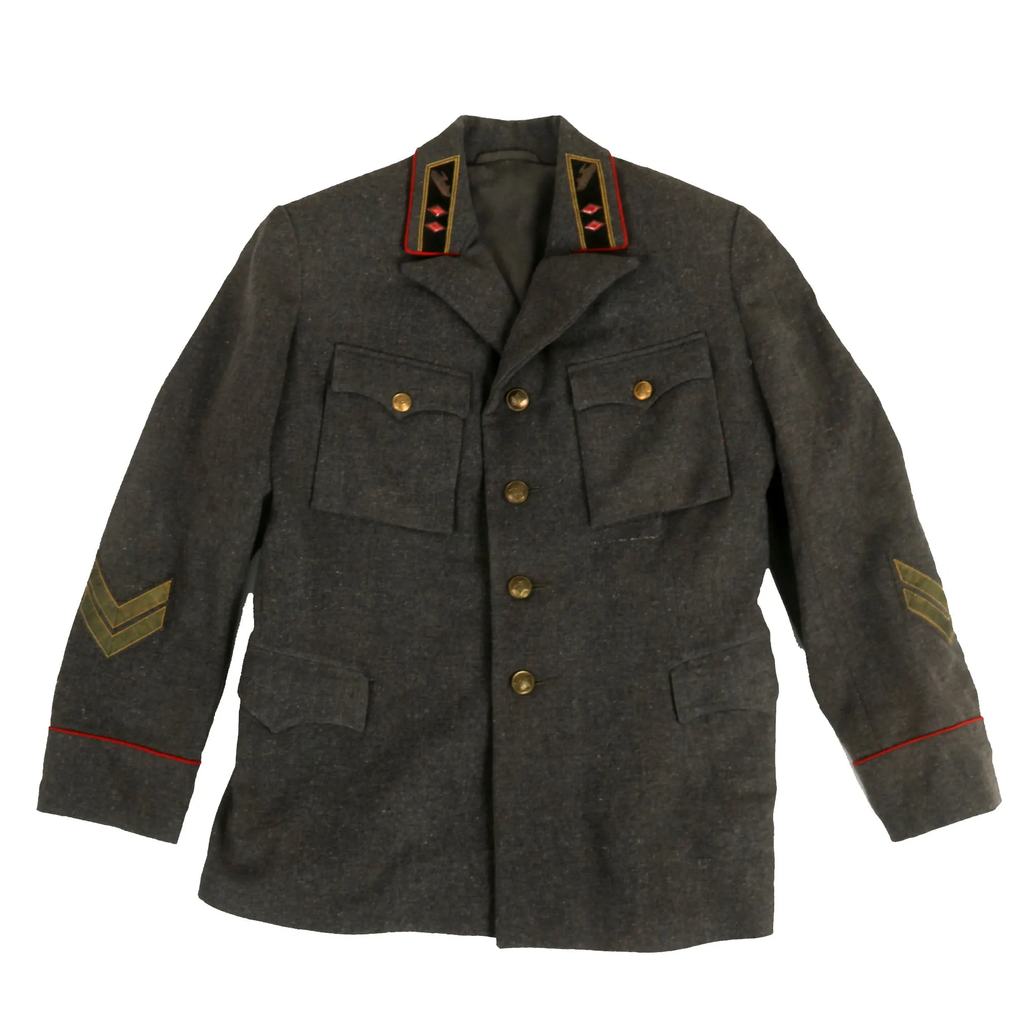 Original Soviet WWII Red Army Major General Yegor Nikolaevich Solyankin Uniform - Commander of the 2nd Tank Division, Killed in Action- Formerly Part of the A.A.F. Tank Museum