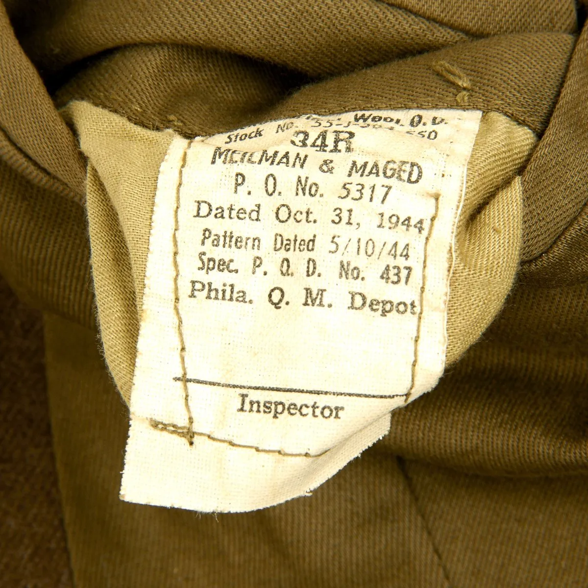 Original U.S. WWII 3rd Armored and 6th Armored Division Ike Jacket Uniform