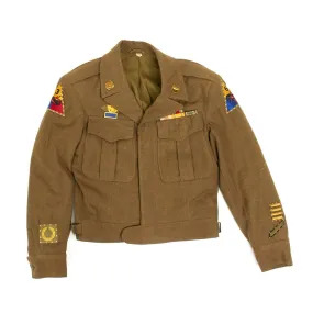 Original U.S. WWII 3rd Armored and 6th Armored Division Ike Jacket Uniform