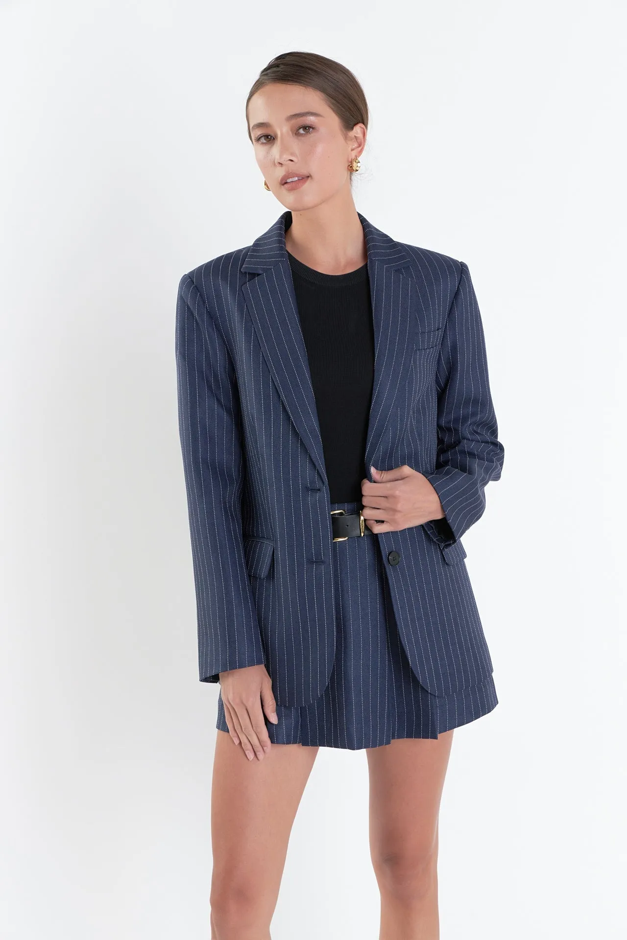 Oversized Stripe Blazer