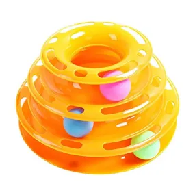 PetVogue, 3 Level Towers Toy Tracks Roller with Colorful Balls for cat