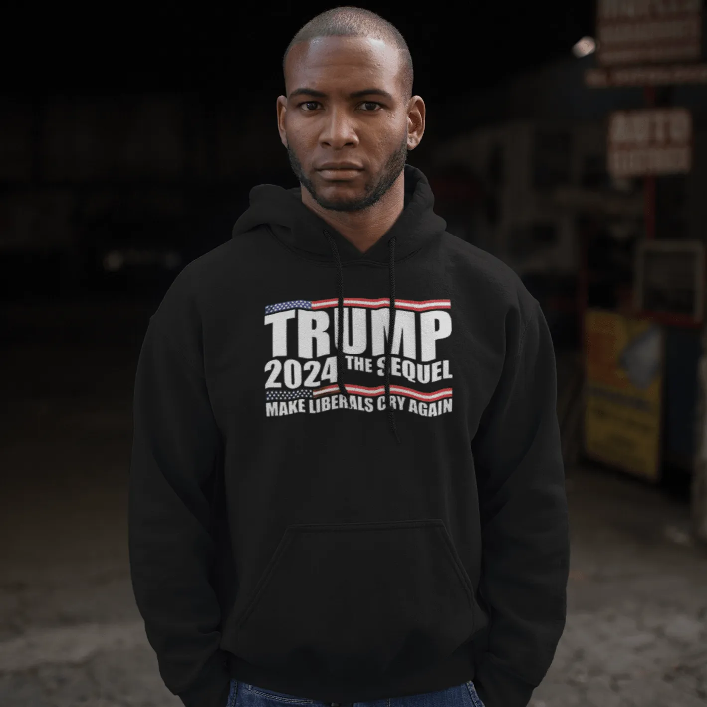 Political Hoodie Make Liberals Cry Again 2024 Blended Cotton Ultra Soft Pullover