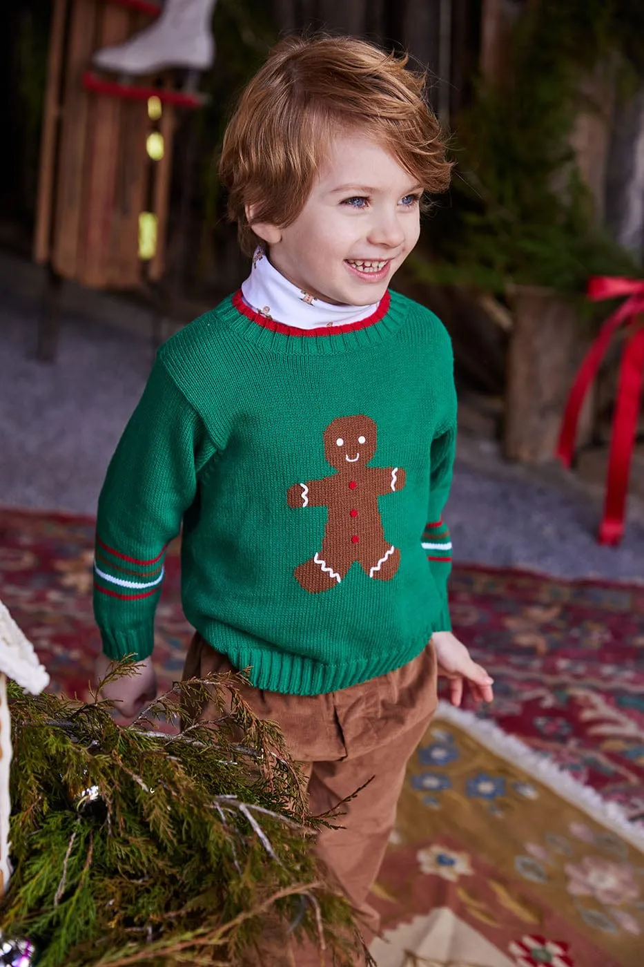 Printed Turtleneck - Gingerbread