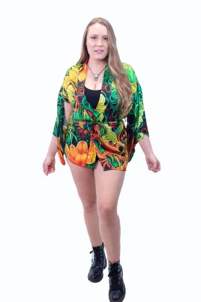 Psy Rasta Silk Kimono