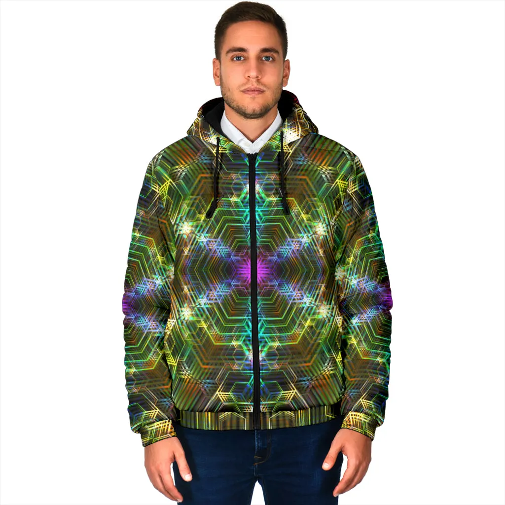 PSYCHEDELIA GOLDEN 4RT DIMENSION | MENS WINTER HOODIE JACKET | YANTRART