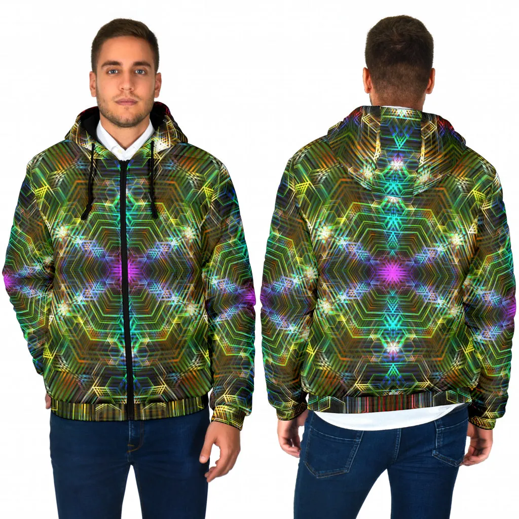 PSYCHEDELIA GOLDEN 4RT DIMENSION | MENS WINTER HOODIE JACKET | YANTRART