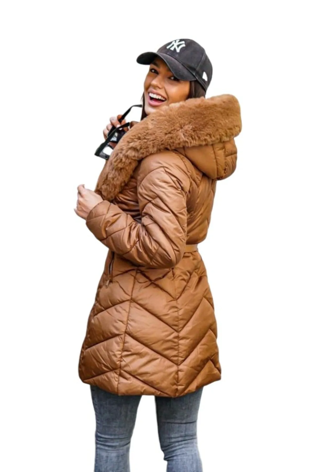 Puffer Fur Coat