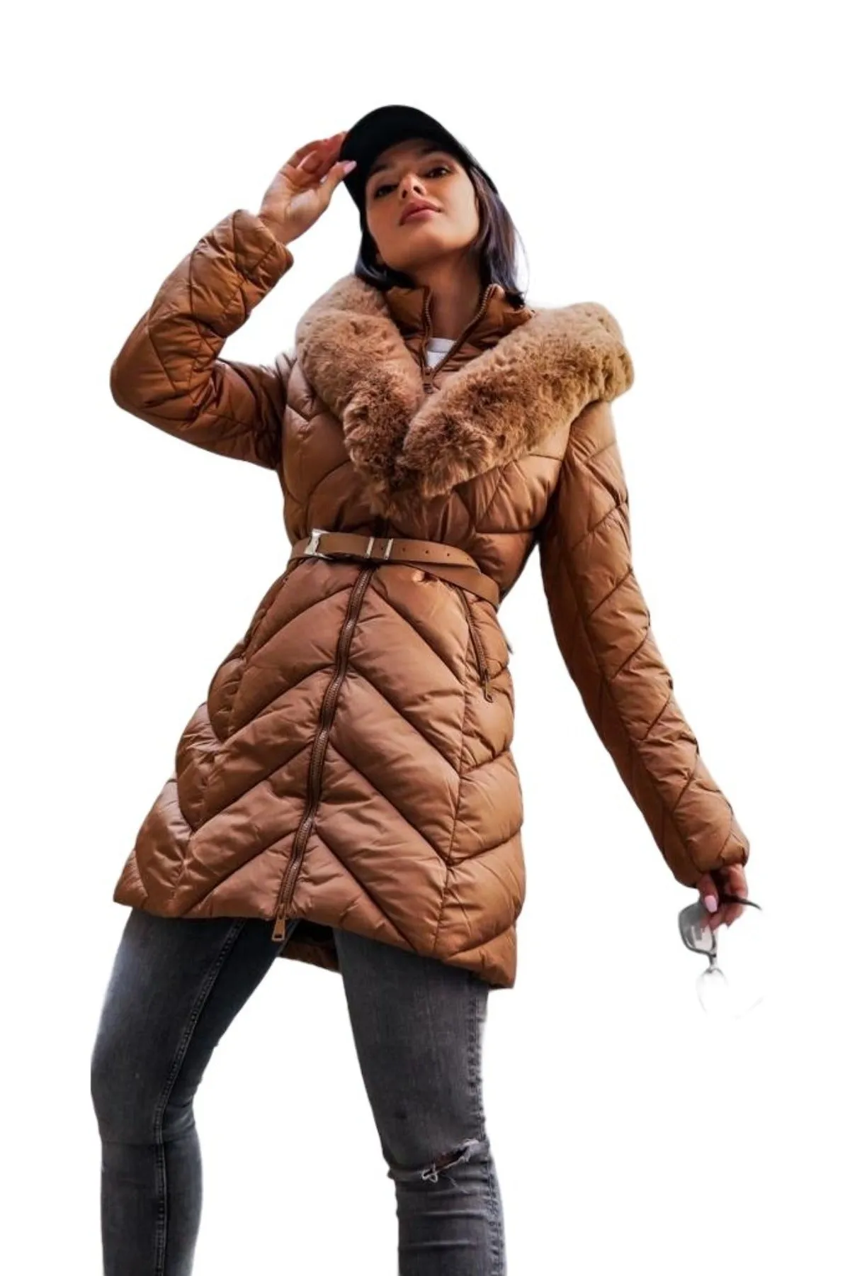 Puffer Fur Coat