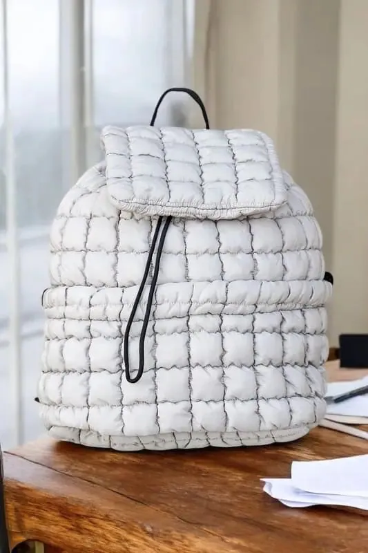 Quilted Puffer Backpack