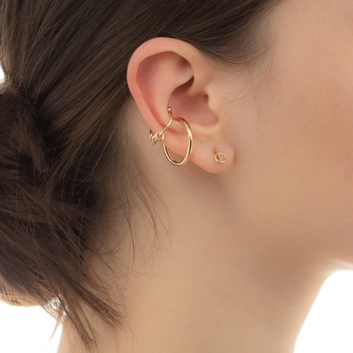 "All About Basics" 3 Circles Ear Cuff