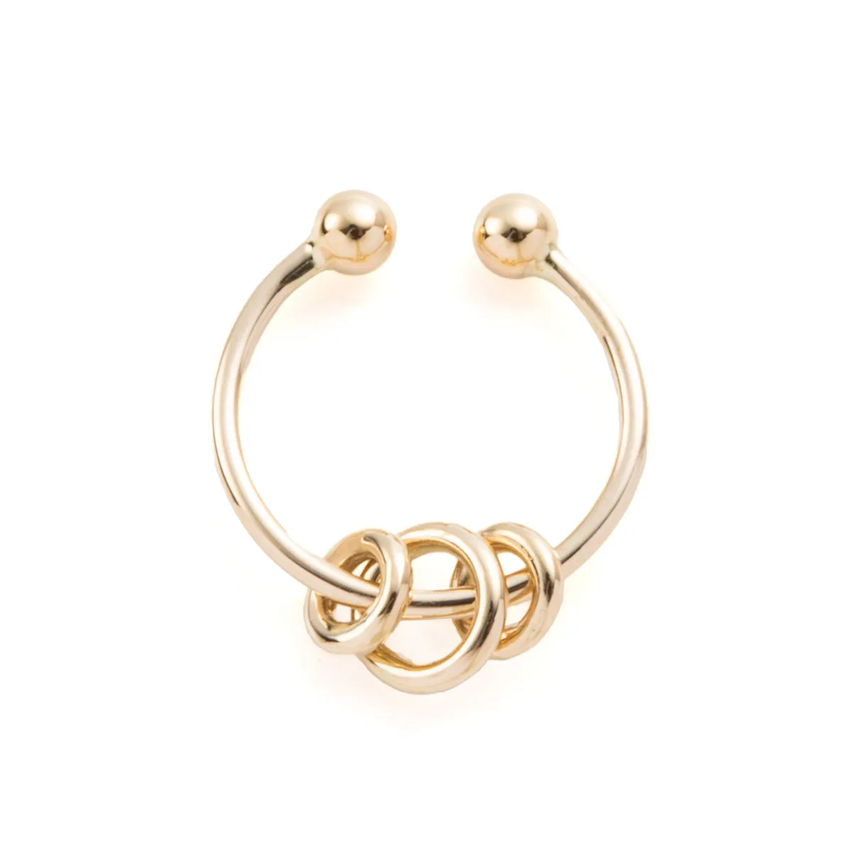 "All About Basics" 3 Circles Ear Cuff