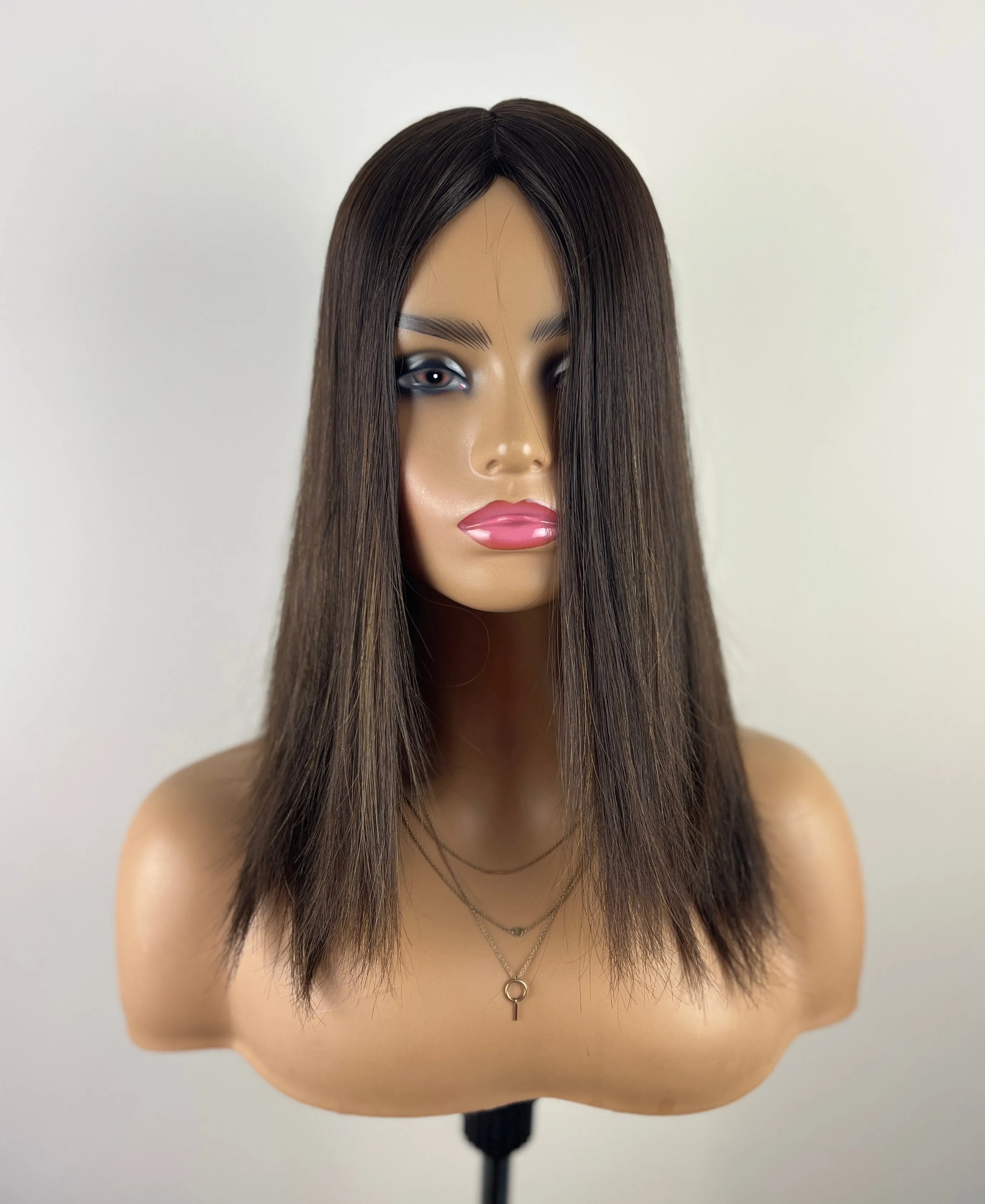 REBECCA sunkissed | Super Flat human hair topper