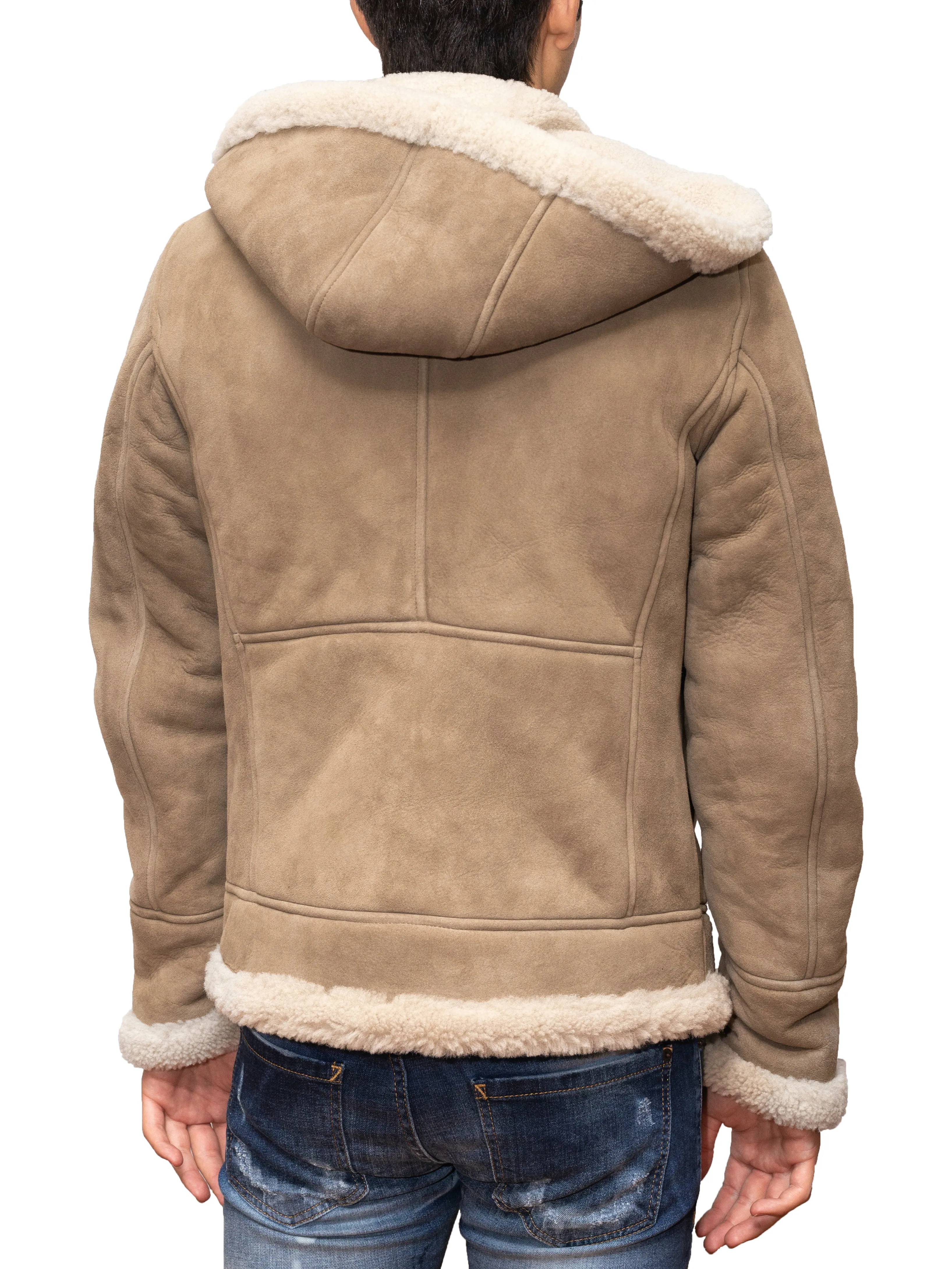 Reversible Shearling Hoodie