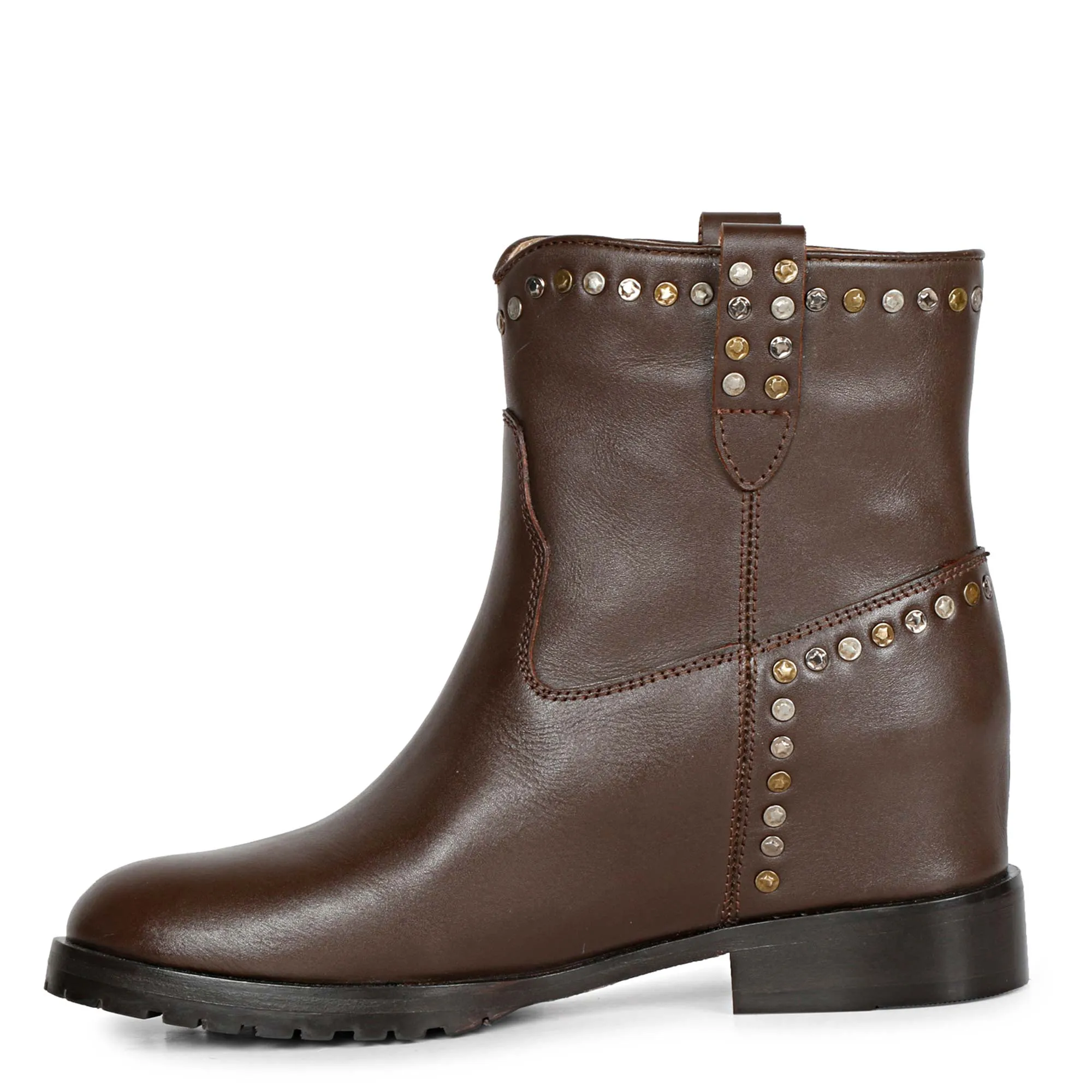 Saint Noemi T.Moro Leather Ankle Boots