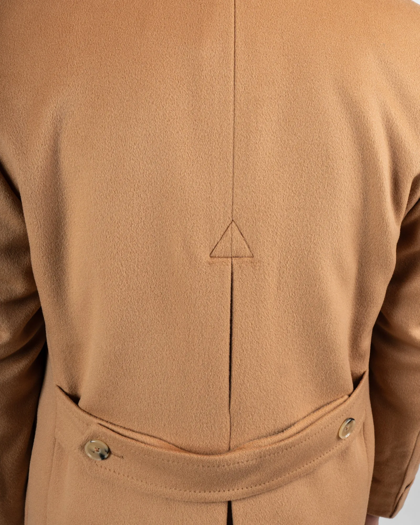 Scabal Camel Wool Polo Coat