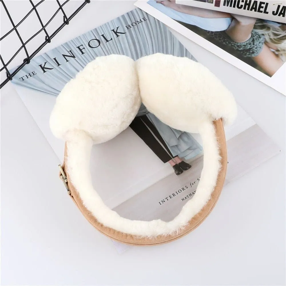 Shearling Wool Earmuffs - Warm and Stylish Winter Accessories Simplified