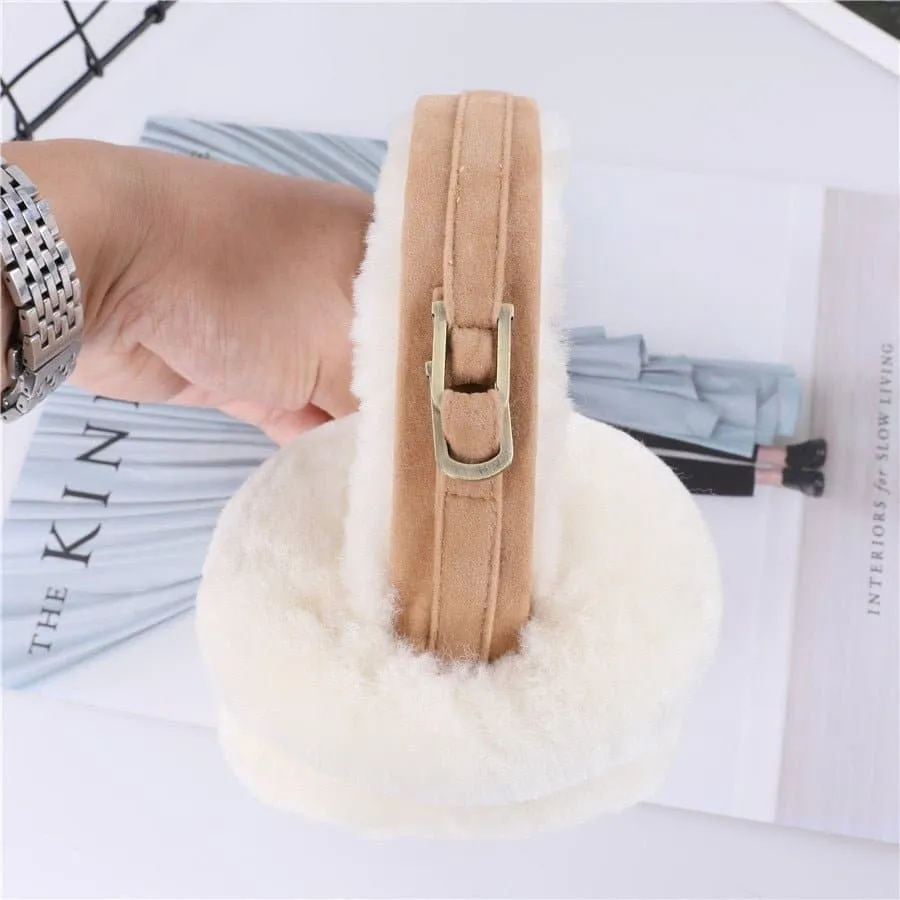 Shearling Wool Earmuffs - Warm and Stylish Winter Accessories Simplified