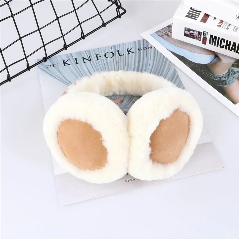 Shearling Wool Earmuffs - Warm and Stylish Winter Accessories Simplified