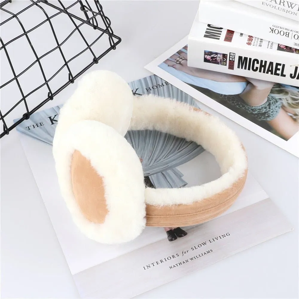 Shearling Wool Earmuffs - Warm and Stylish Winter Accessories Simplified