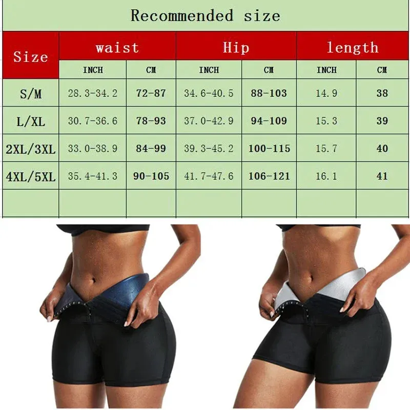 Slimming Pants Waist Trainer Shapewear Tummy Hot Thermo Sweat Leggings Fitness Workout Sweat Sauna Pants Body Shaper