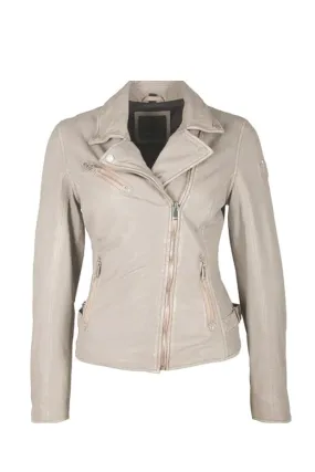 Sofia Leather Jacket - Off White