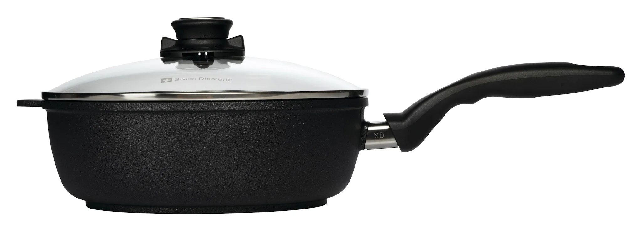 Swiss Diamond XD Non-stick Deep Saute Pan with Lid 24cm 3L