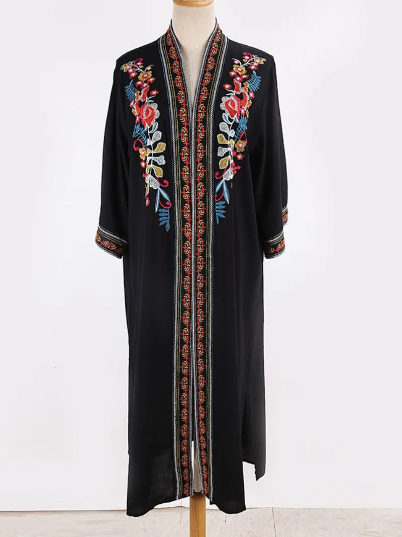 Take My Soul Rayon Black Kimono Jacket