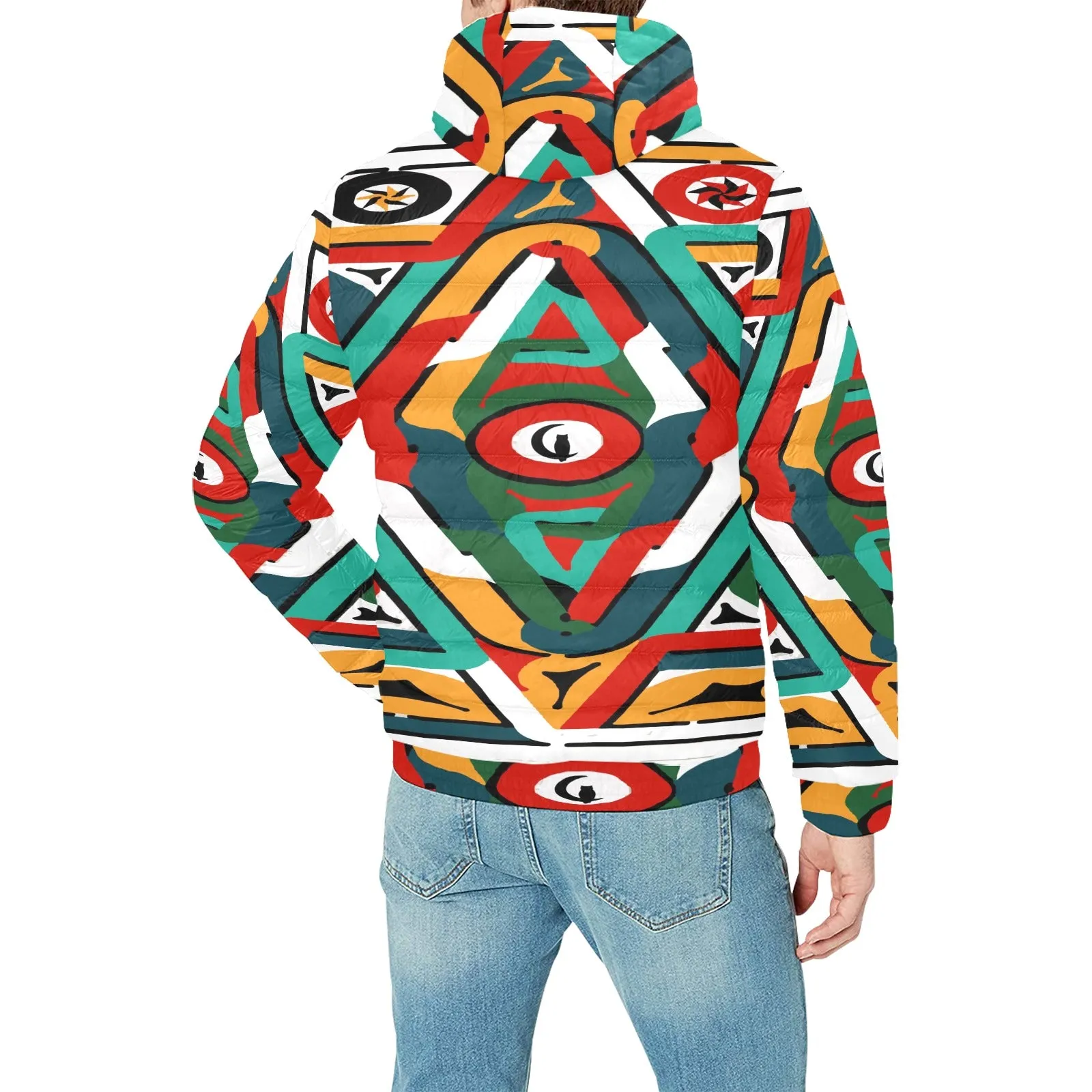 TEMBE ART PADDED HOODIE JACKET Men's Padded Hooded Jacket