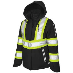 Tough Duck® Women's Insulated Flex Safety Jacket with Quick Release Hoodie - SJ41