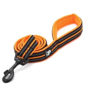 Truelove Dog Puppy Leads Airmesh Reflective 1.1m Orange 4 Sizes