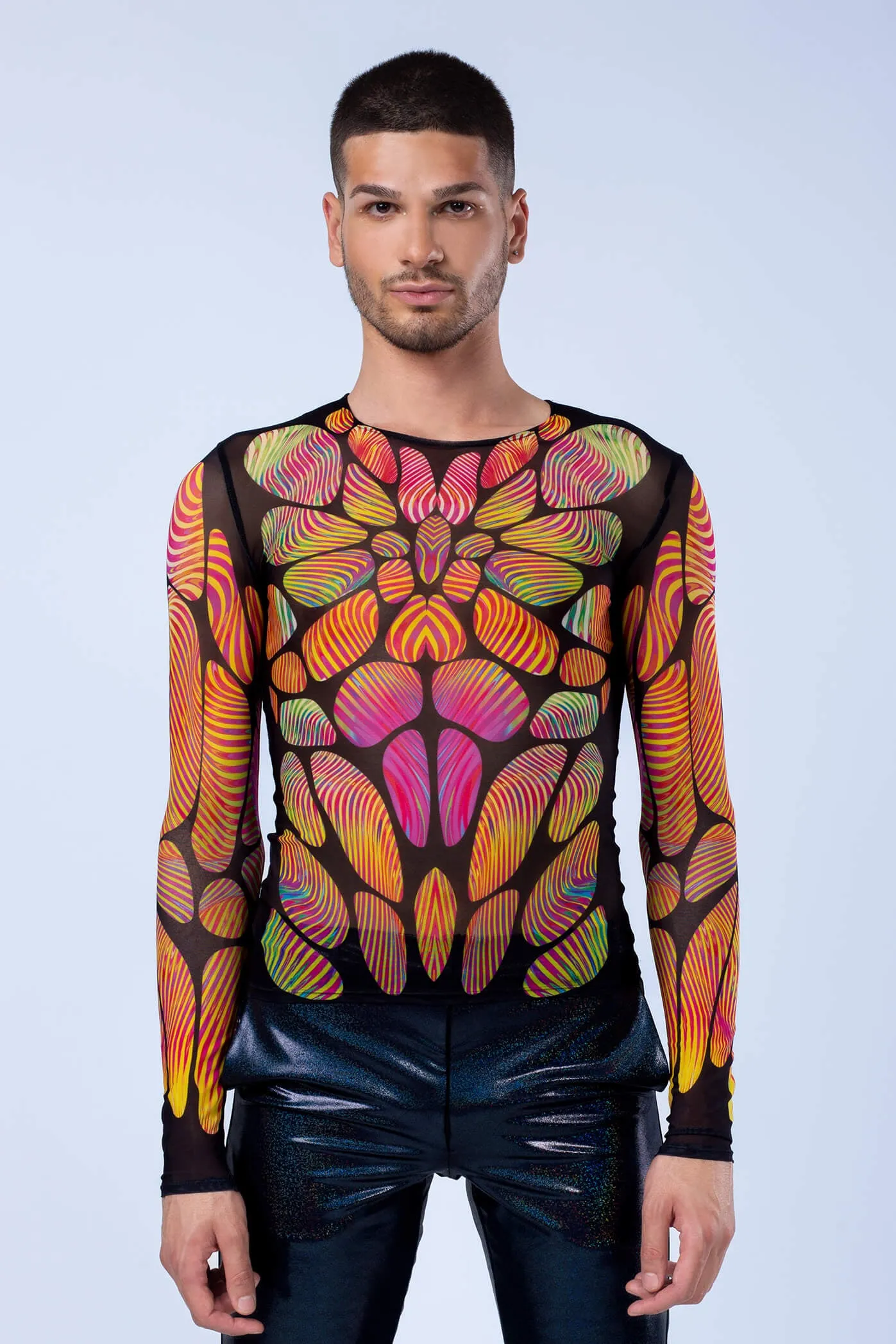 Trypophobia Male Mesh Top