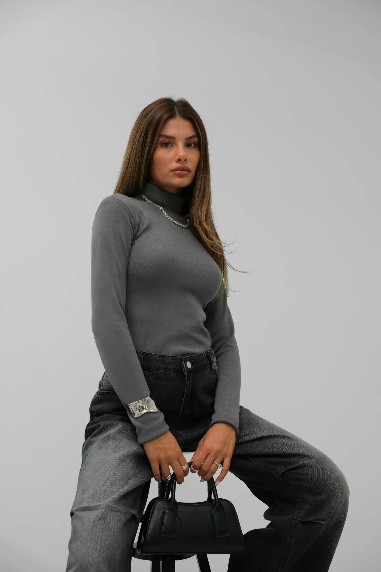 Turtleneck Long Sleeve Top