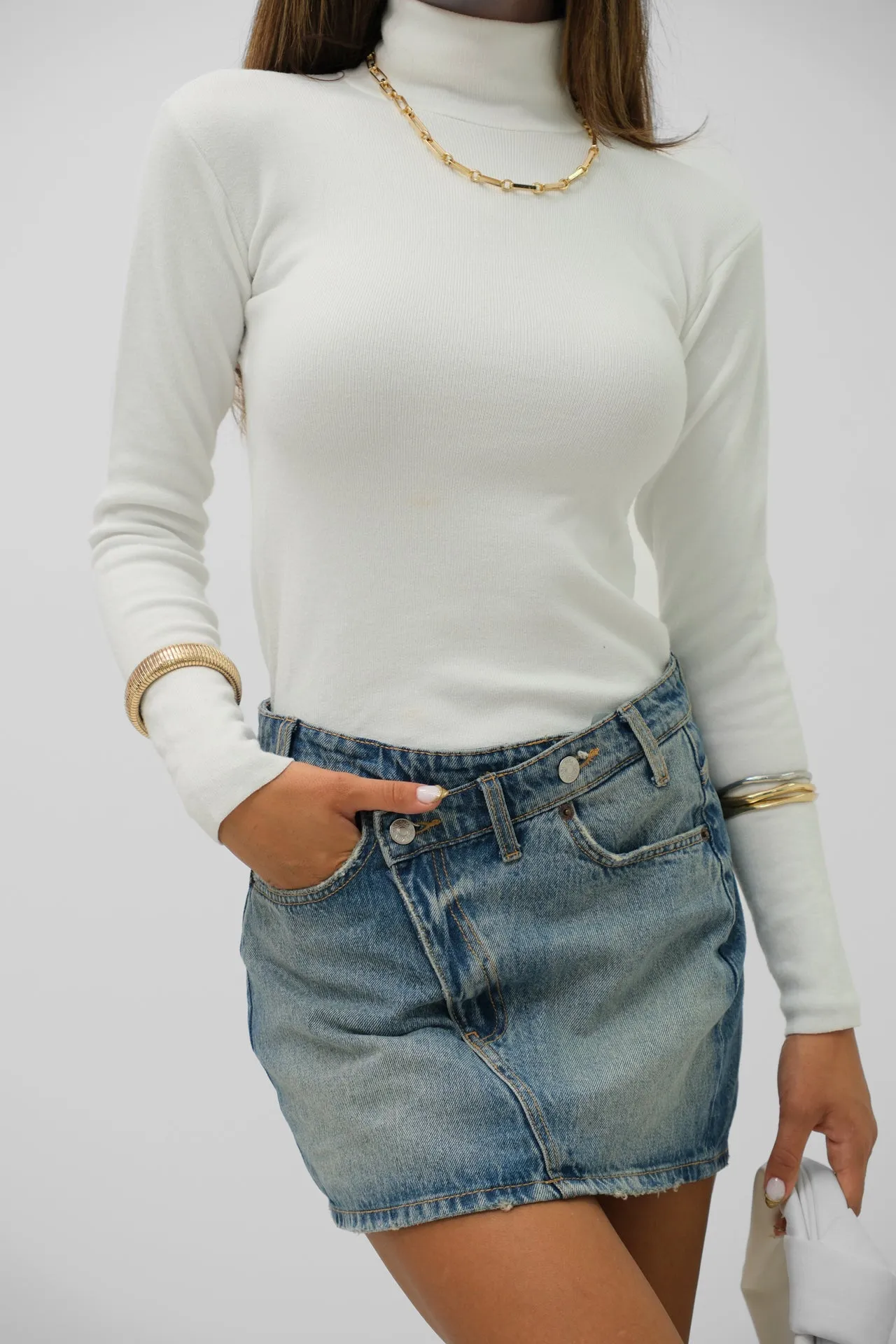 Turtleneck Long Sleeve Top