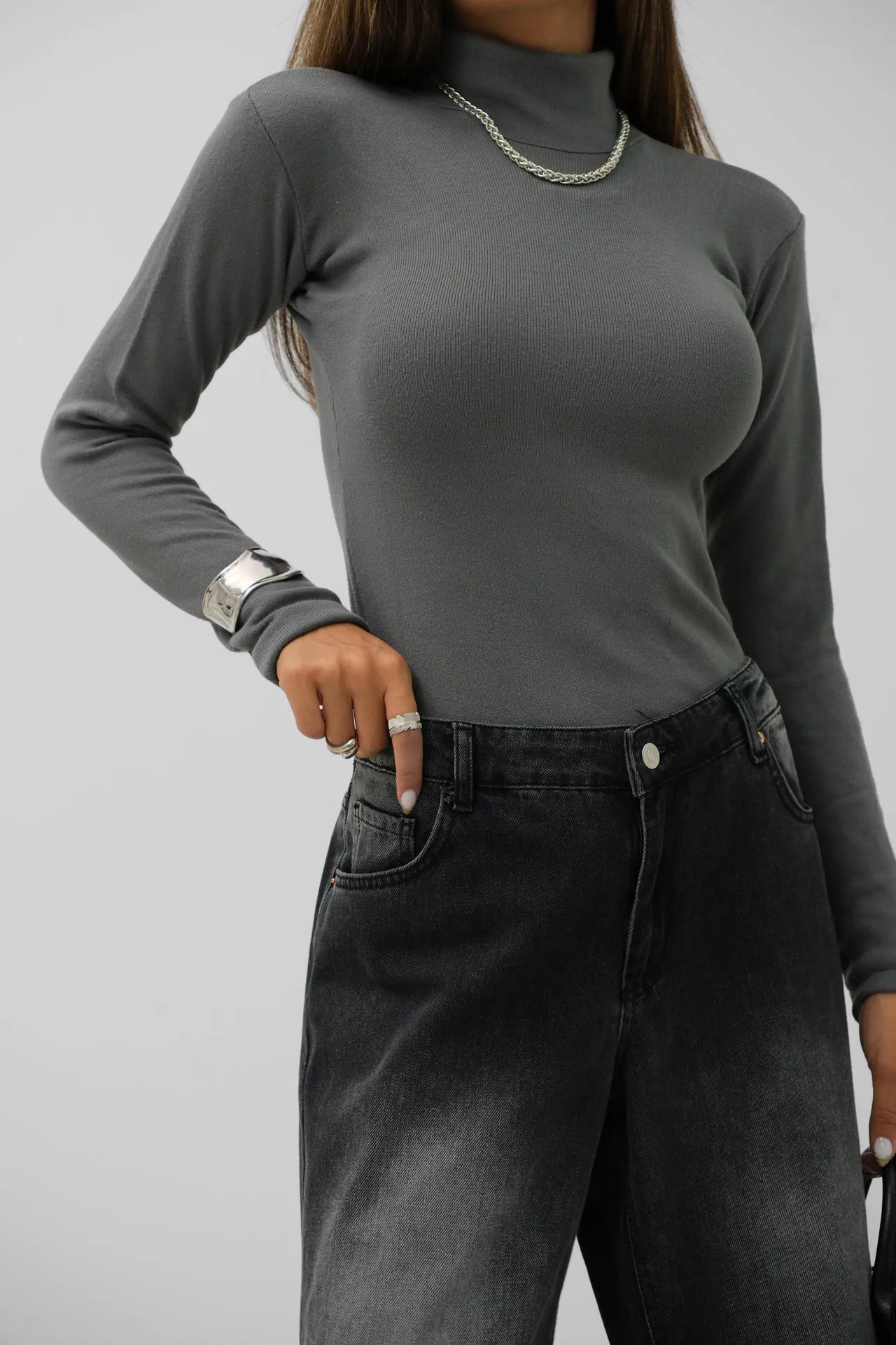 Turtleneck Long Sleeve Top