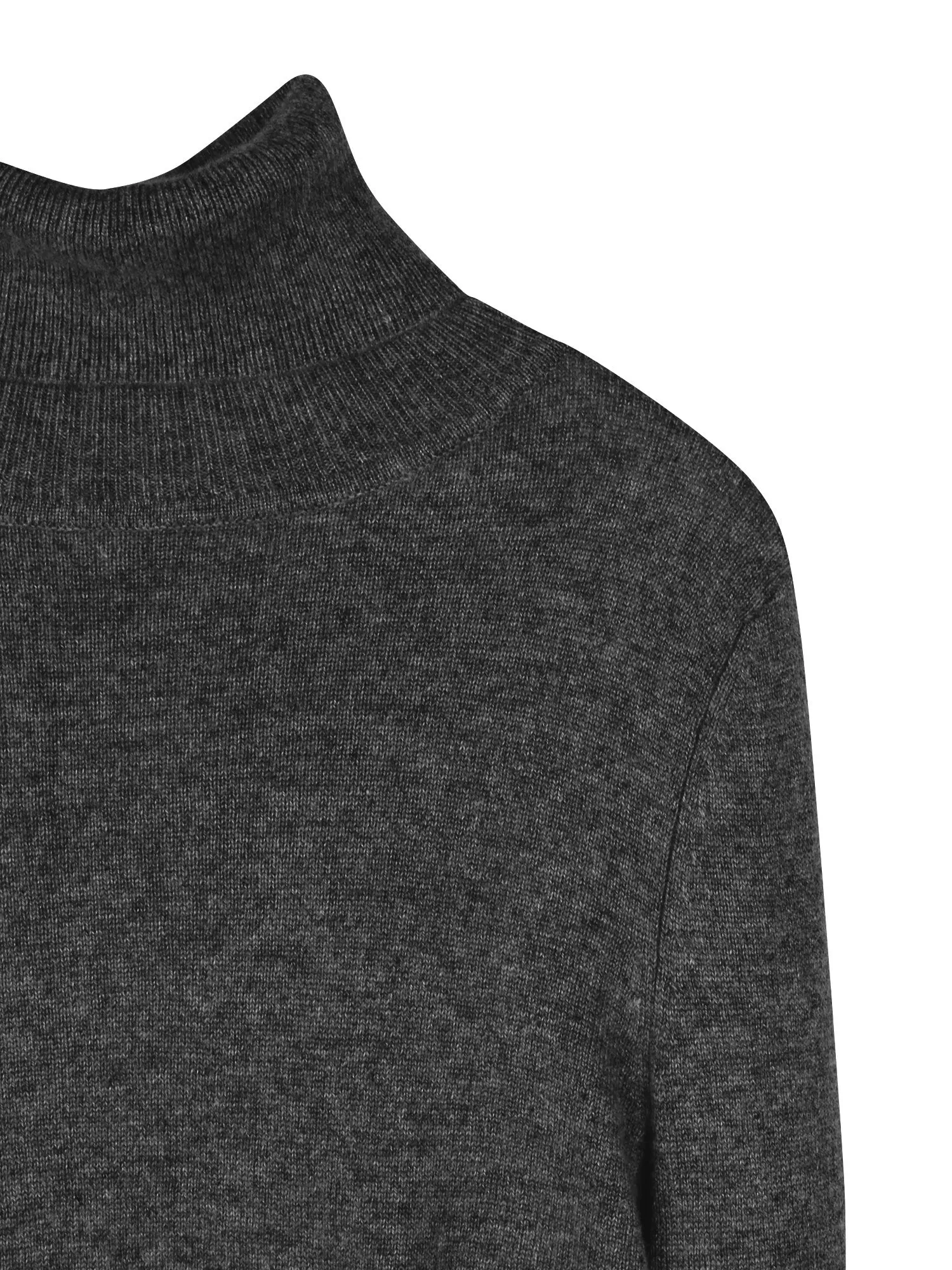 Turtleneck Slimfit Dress_Graphite