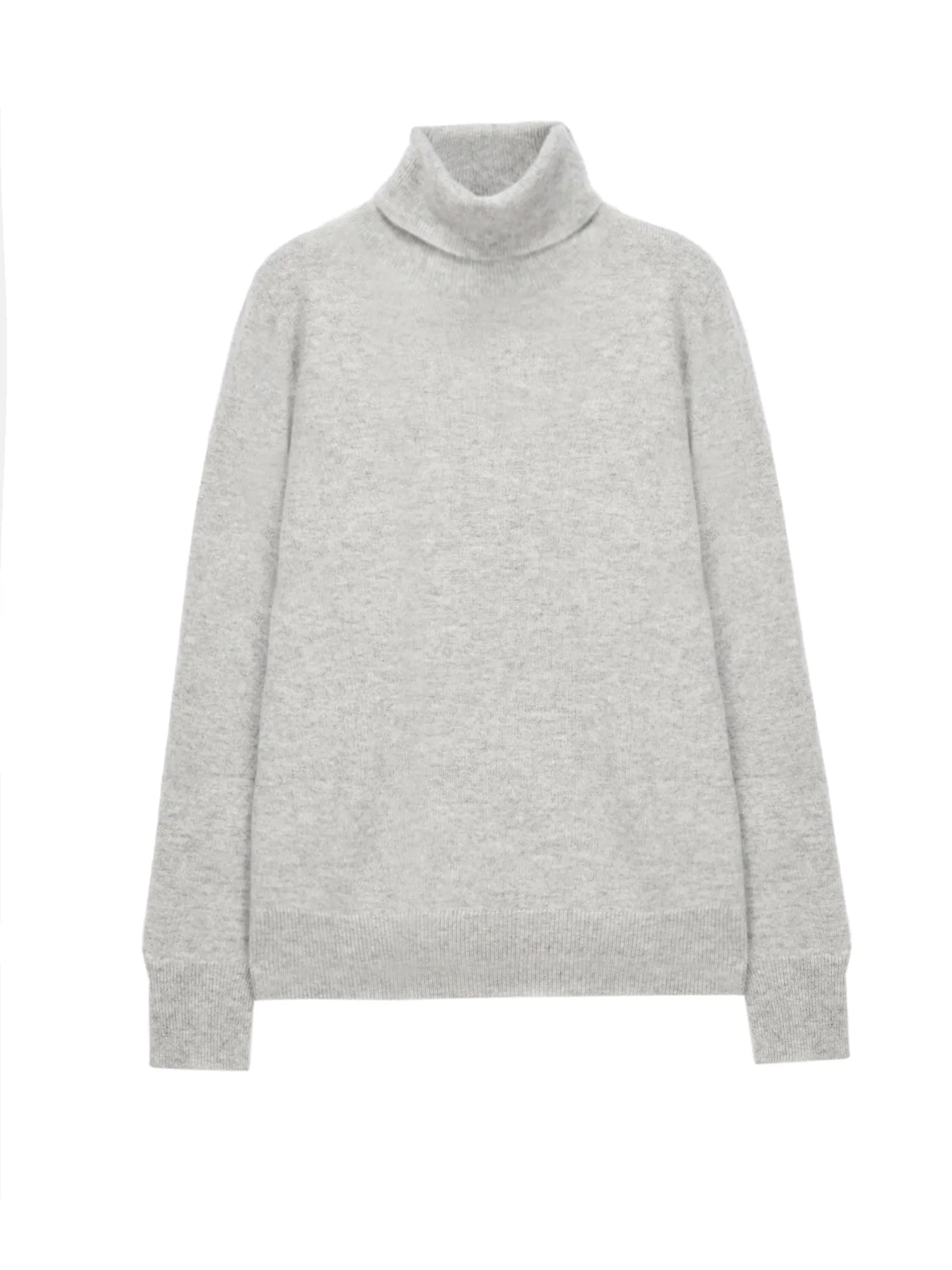 Turtleneck Slimfit Sweater_Light Grey