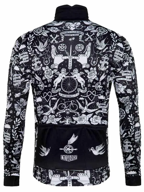 Velo Tattoo Windproof Cycling Jacket 防風ウィンタージャケット