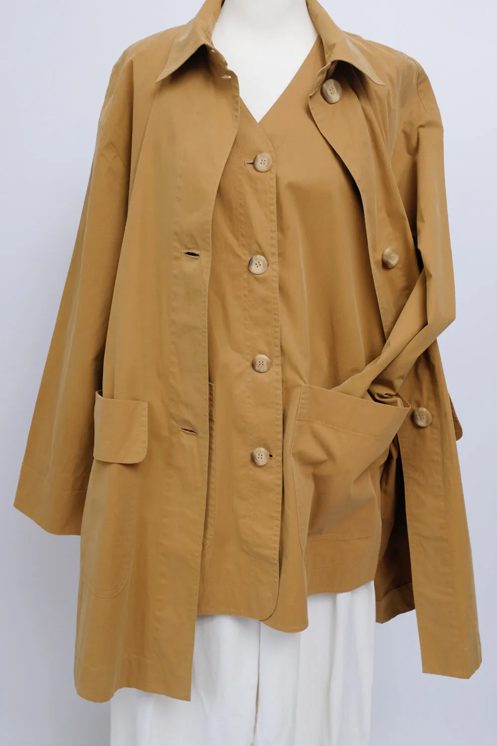 VEST VINTAGE BEIGE MAC TRENCH COAT