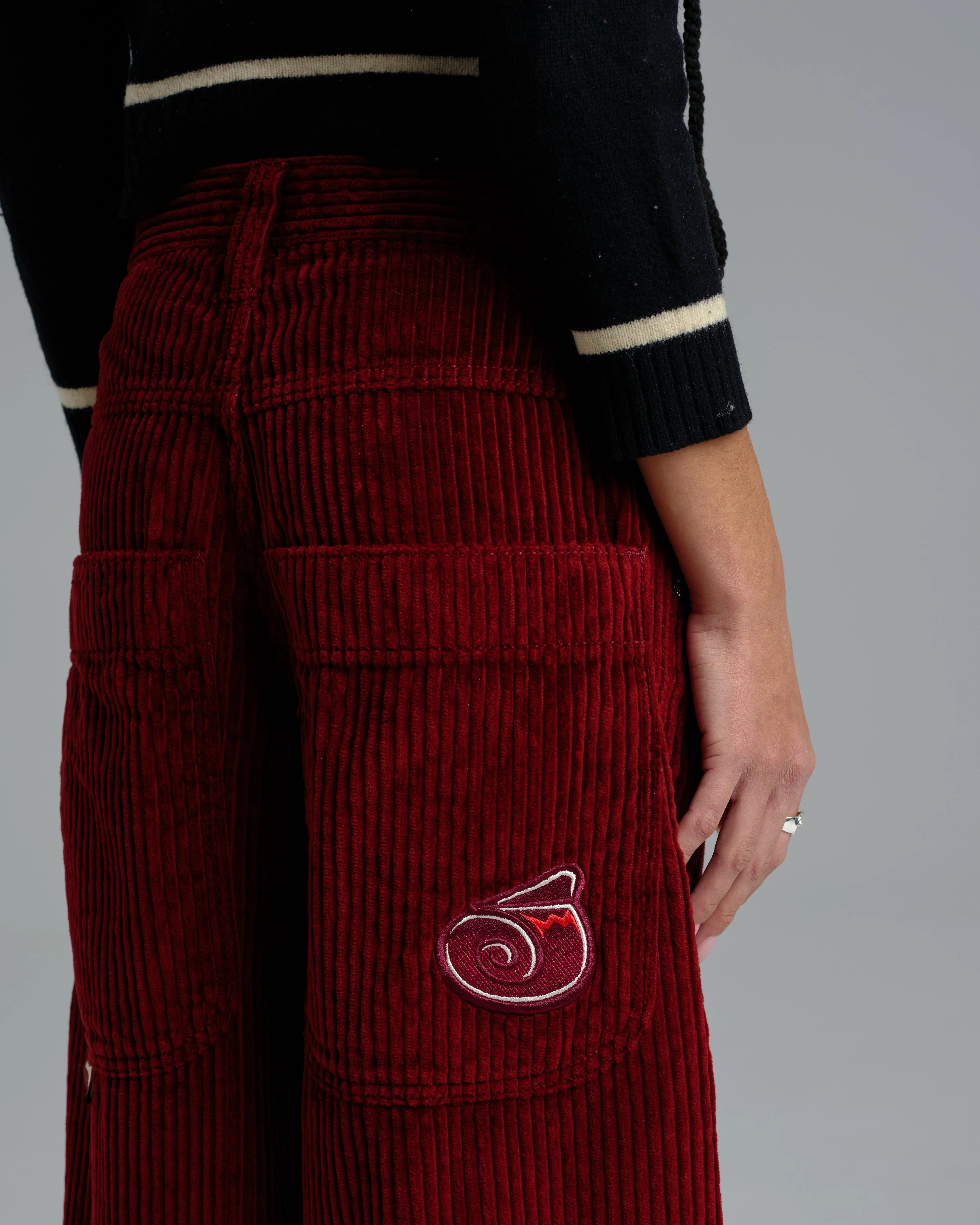 W101 Twin Cannon. 26". 4 Wale Corduroy. Burgundy.