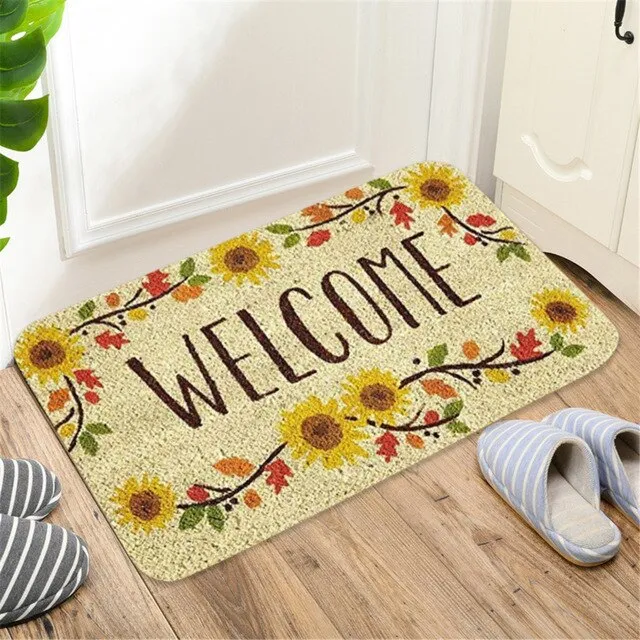 Welcoming Non-Slip Door Mats