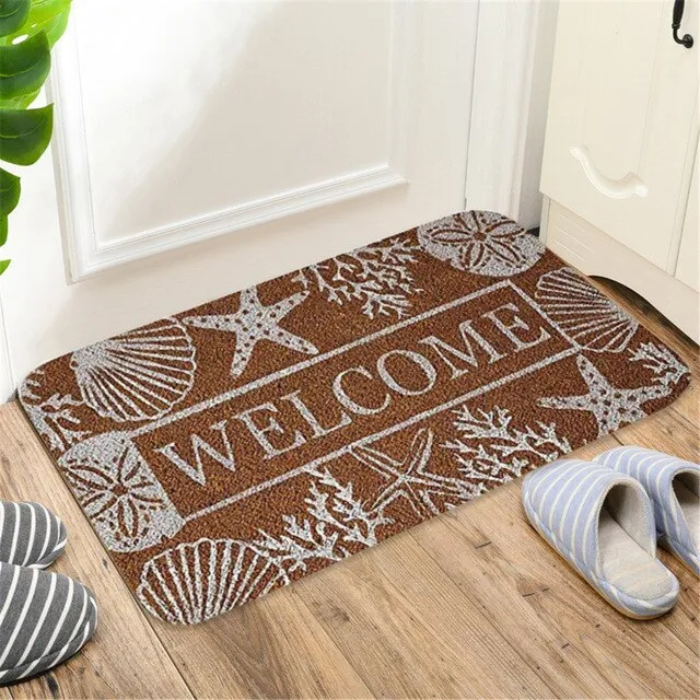 Welcoming Non-Slip Door Mats