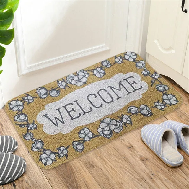 Welcoming Non-Slip Door Mats